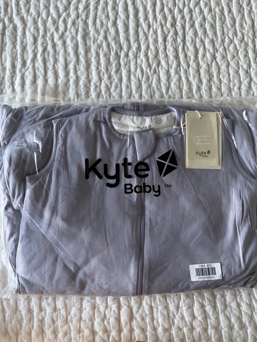 NIB Kyte Baby Bamboo Haze Purple Solid Sleep Sack Walker 1.0 TOG Size Large